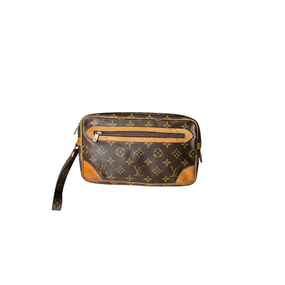 678.Louis Vuitton Monogram Marly GM Clutch Bag - Picture 1 of 5